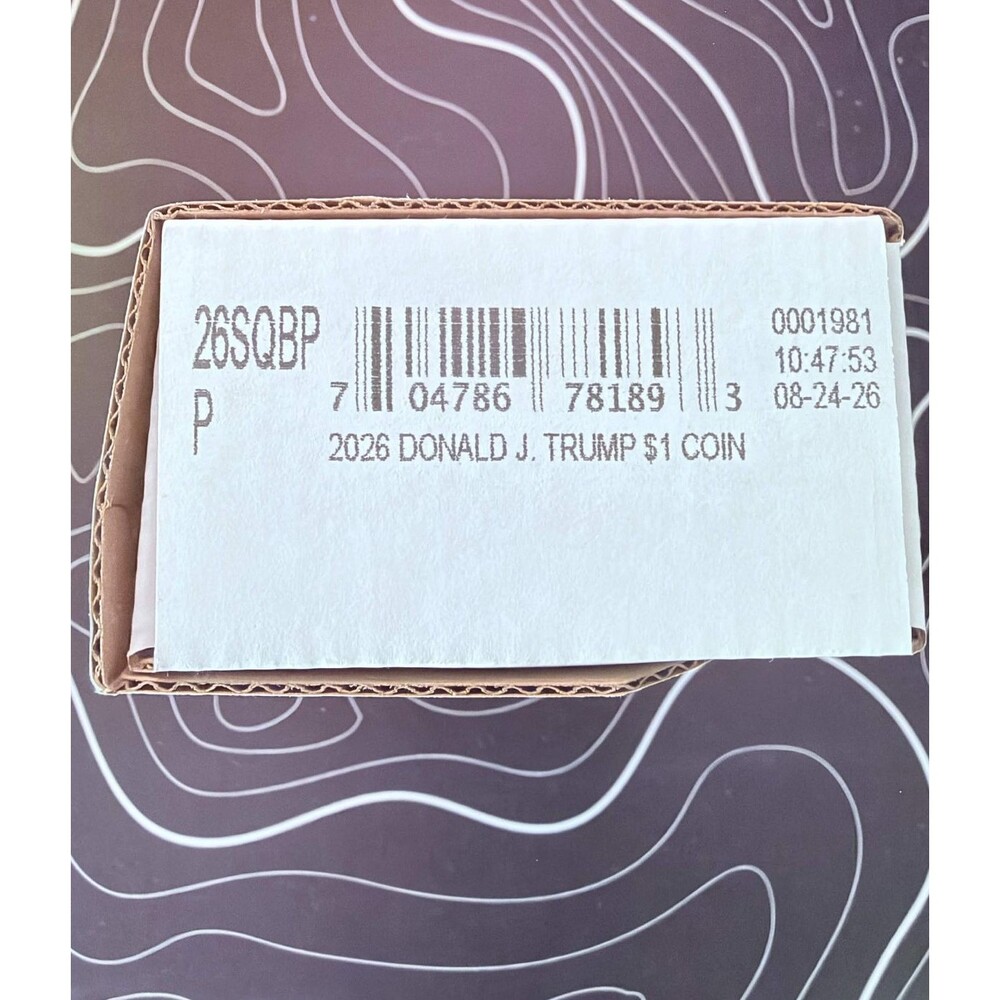 SEALED 2026 Semiquincentennial President Donald J. Trump $1 Coin, 100-Coin Bag